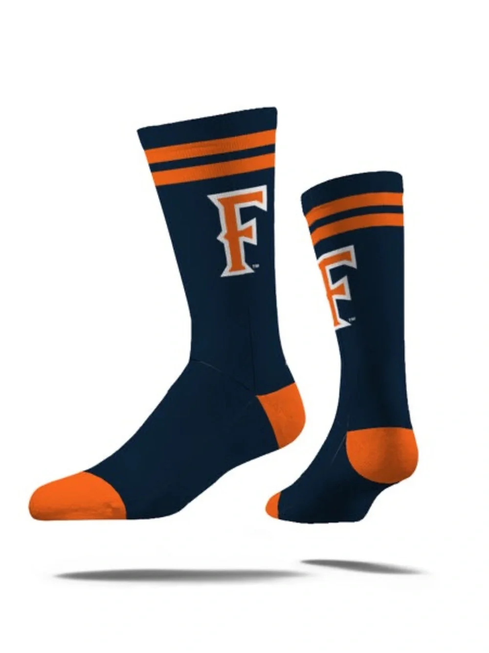 $40 Retail NIB Strideline 3-Pack Crew Socks California State Univ Fullerton